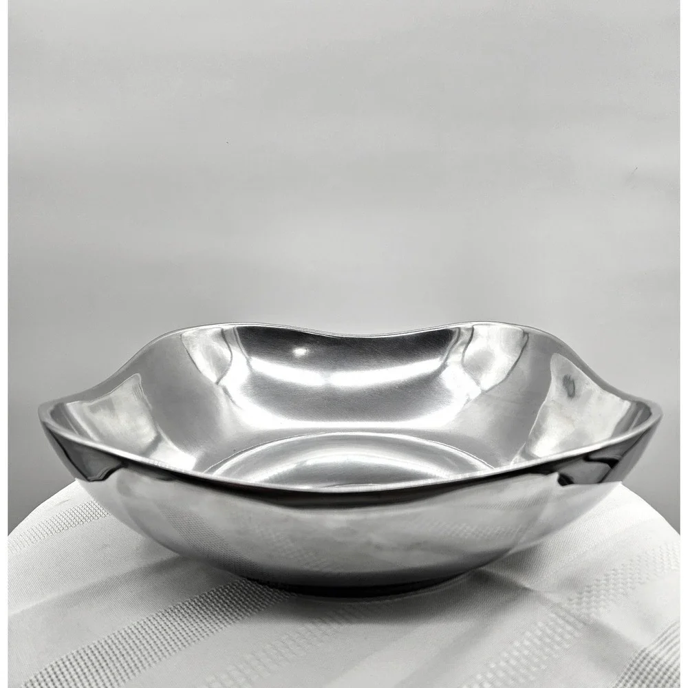 Wilton Armetale Boston MD Bowl Silver‎ Polished Square 109284 Made in USA